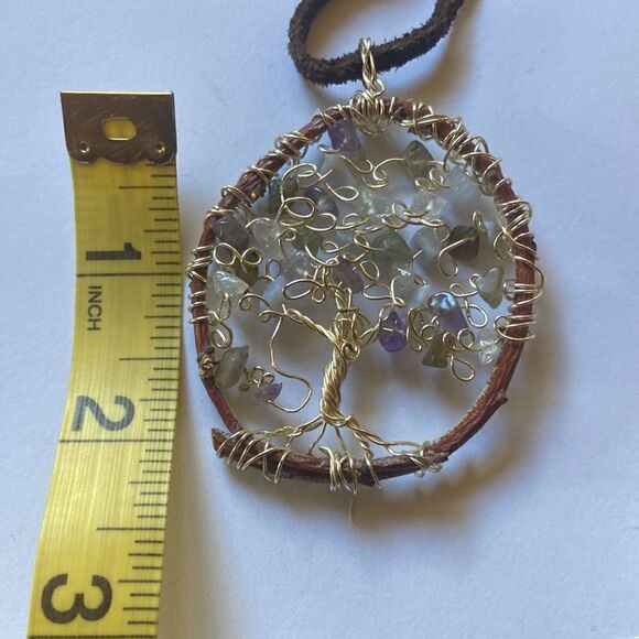 Handmade tree of life moonstone pendant - Picture 3 of 3